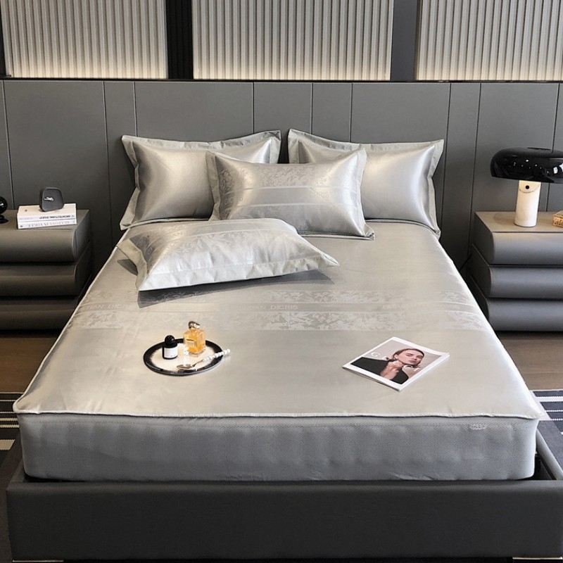 Lovos kilimėlis iš bambuko ir ice silk, sulankstomas dizainas, išspausdintas audinys, skalbiamas