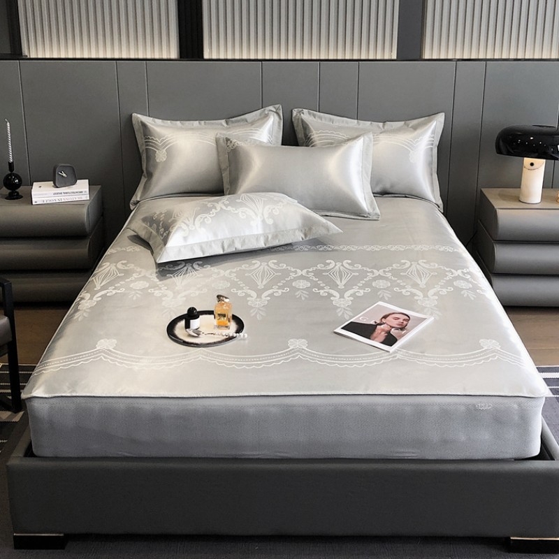 Lovos kilimėlis iš bambuko ir ice silk, sulankstomas dizainas, išspausdintas audinys, skalbiamas