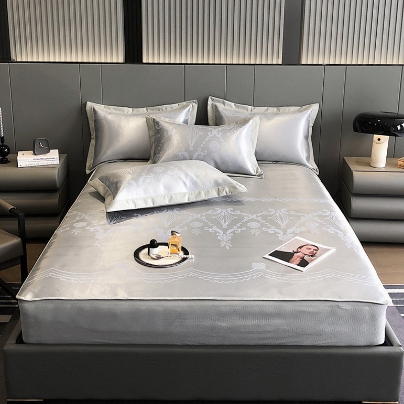 Lovos kilimėlis iš bambuko ir ice silk, sulankstomas dizainas, išspausdintas audinys, skalbiamas