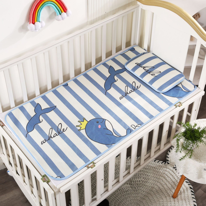 Laste suve mats jääsiidist trükiga, pestav, sobib 0–6-aastastele