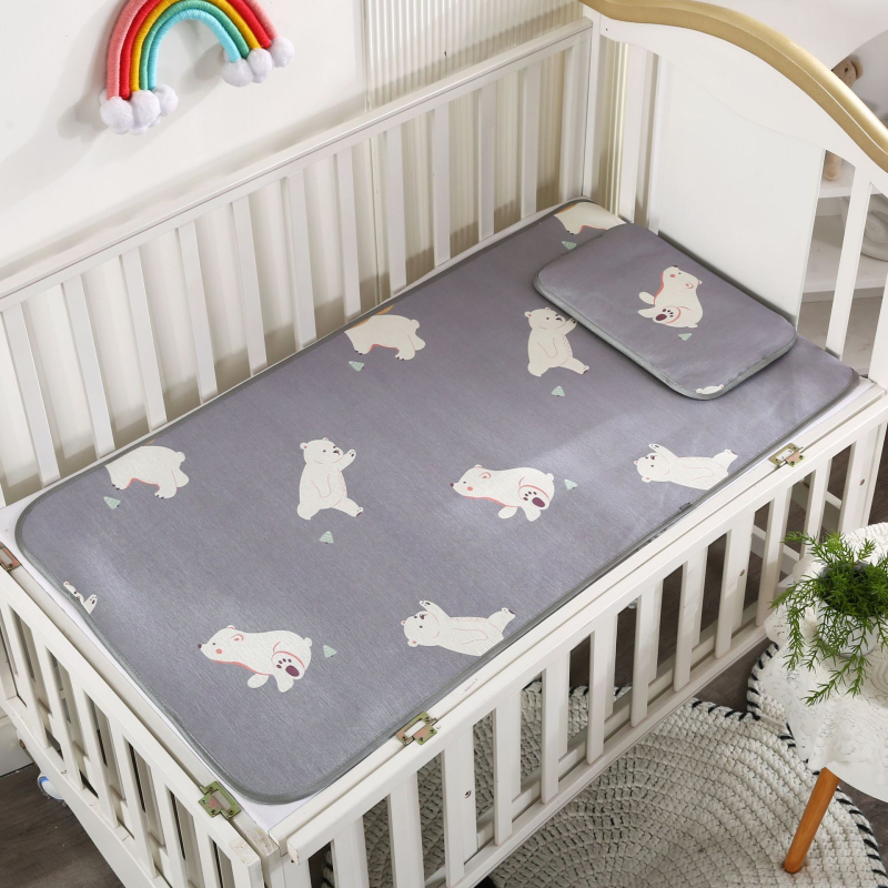 Laste suve mats jääsiidist trükiga, pestav, sobib 0–6-aastastele