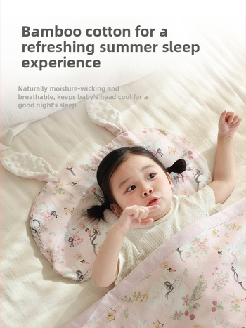 Beebi madratsi padi, bambus-puuvilla materjal, cartoon stiil, 1–3-aastastele lastele