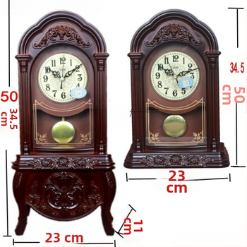 Europos retro stiliaus stalo laikrodis, tylus dekoratyvinis elementas svetainėje ar miegamajame, plastmasinis korpusas (Judėjimo tipas: Kitas; Maitinimas: Sausa baterija; Judėjimo gamintojas: Compas/combas; Korpusas: Plastmasinis)