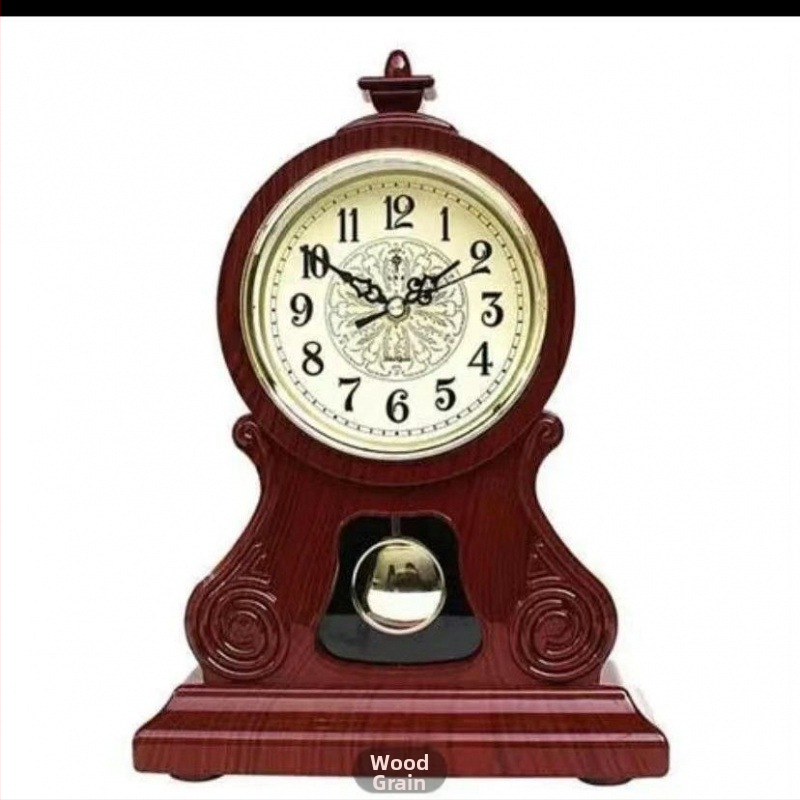 Europos retro stiliaus stalo laikrodis, tylus dekoratyvinis elementas svetainėje ar miegamajame, plastmasinis korpusas (Judėjimo tipas: Kitas; Maitinimas: Sausa baterija; Judėjimo gamintojas: Compas/combas; Korpusas: Plastmasinis)