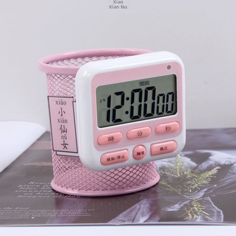 Automobilio formos stalinis laikmatis vaikams su žadintuvu — analoginis ekranas (rodyklė + skaičiai), maitinimas: sausa baterija, korpusas: ABS