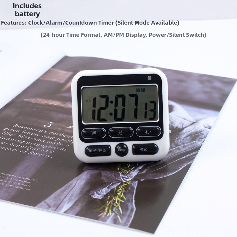 Automobilio formos stalinis laikmatis vaikams su žadintuvu — analoginis ekranas (rodyklė + skaičiai), maitinimas: sausa baterija, korpusas: ABS