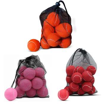 Teniso kamuolys treniruotėms, logotipo spausdinimo galimybė, pakuotė tinkliniame maišelyje, medžiaga: cheminė pluoštas, kilmė: Zhejiang, pritaikymas įmanomas