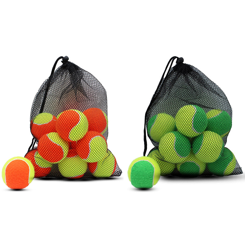 Teniso kamuolys treniruotėms, logotipo spausdinimo galimybė, pakuotė tinkliniame maišelyje, medžiaga: cheminė pluoštas, kilmė: Zhejiang, pritaikymas įmanomas
