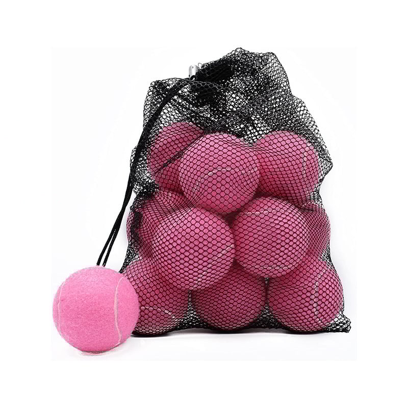 Teniso kamuolys treniruotėms, logotipo spausdinimo galimybė, pakuotė tinkliniame maišelyje, medžiaga: cheminė pluoštas, kilmė: Zhejiang, pritaikymas įmanomas