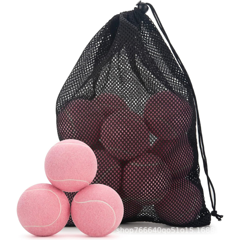 Teniso kamuolys treniruotėms, logotipo spausdinimo galimybė, pakuotė tinkliniame maišelyje, medžiaga: cheminė pluoštas, kilmė: Zhejiang, pritaikymas įmanomas