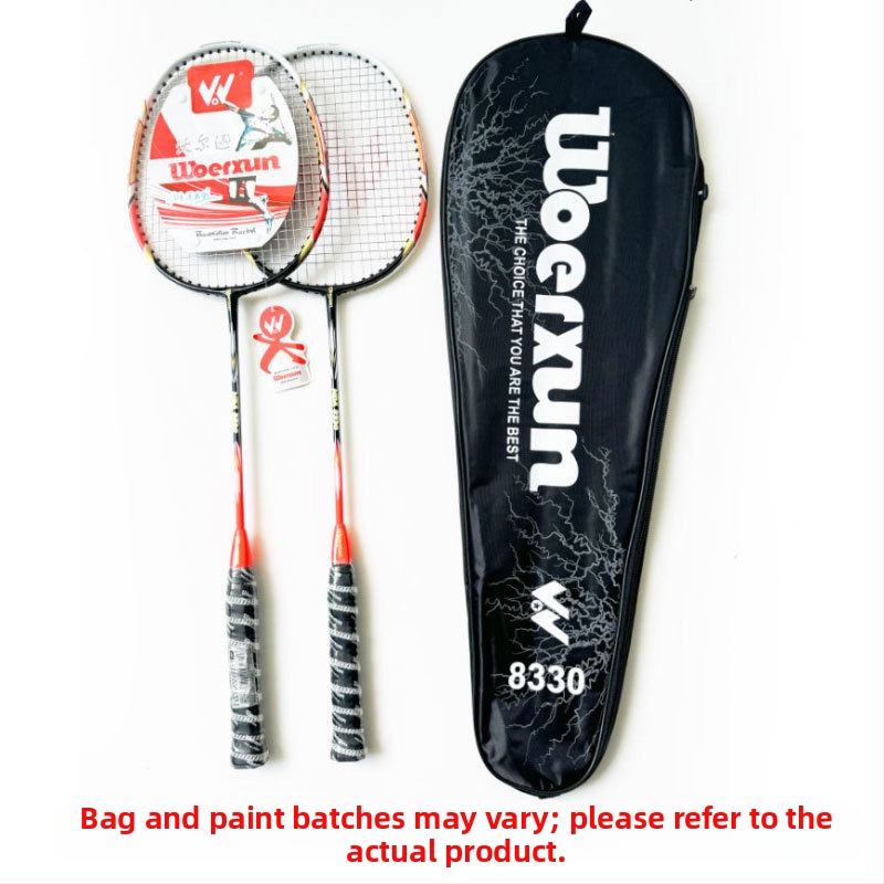 WAIWAI badmintonireket amatööridele — alumiiniumraam, kaal 95–100 g, horisontaalne löök, käepide G2