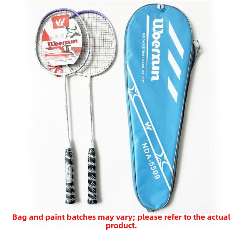 WAIWAI badmintonireket amatööridele — alumiiniumraam, kaal 95–100 g, horisontaalne löök, käepide G2