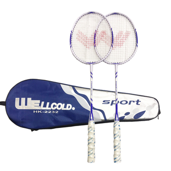 Welker HK2232 badmintonireket, alumiiniumist raam, nailonist strings, kaal 85–89 g, käepideme paksus G4, horisontaalne löök