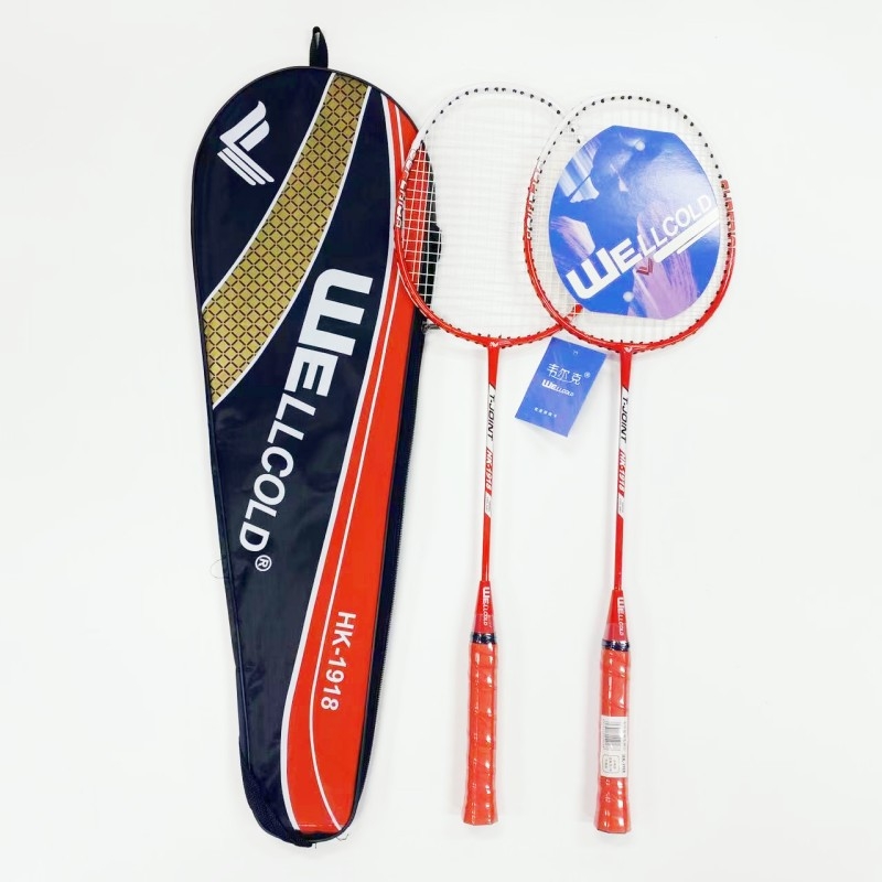 Welker HK2232 badmintonireket, alumiiniumist raam, nailonist strings, kaal 85–89 g, käepideme paksus G4, horisontaalne löök