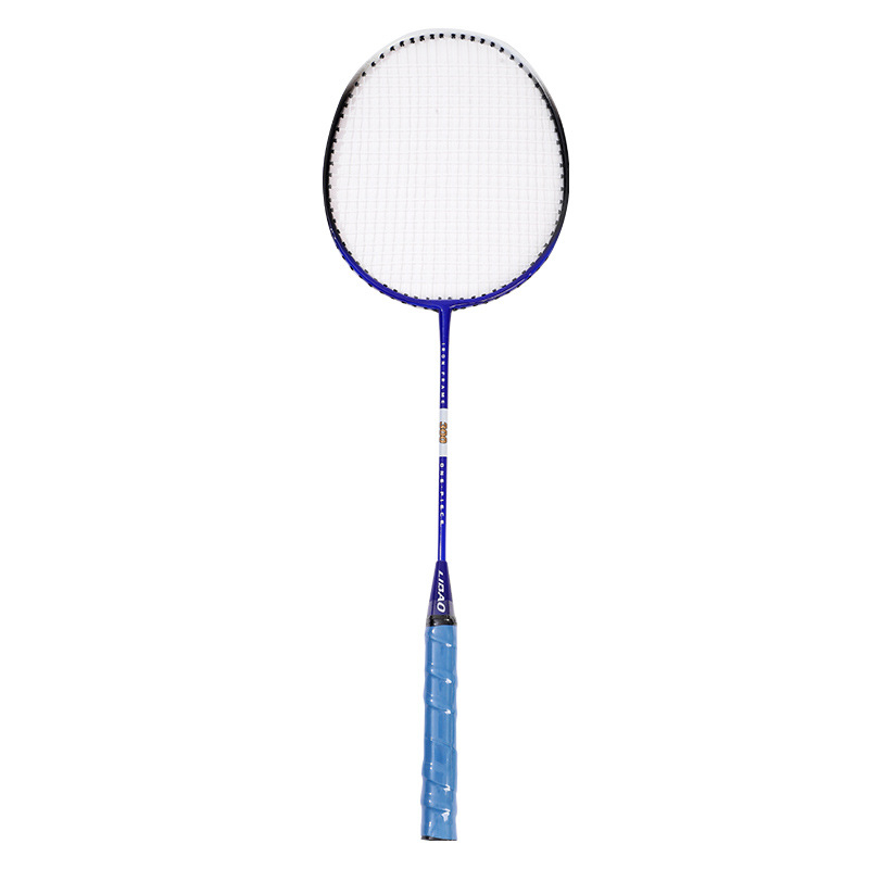 Leopard badmintonireket kotiga, raami koostis: raua sulam, kaal 95–100 g, otsene löök, polüestertugevõrk, käepideme paksus G5