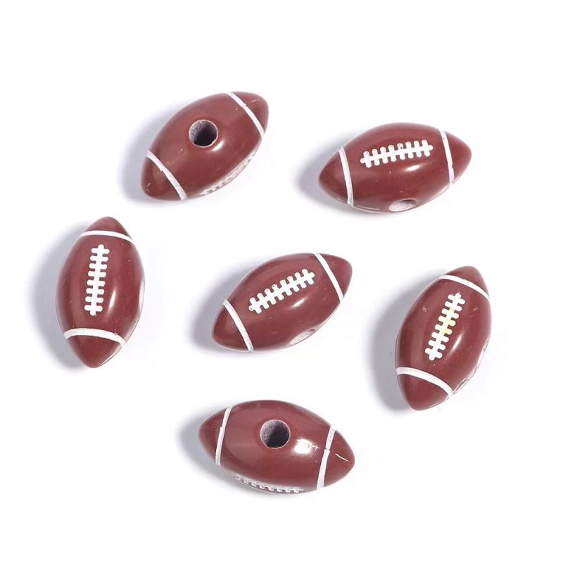 Akrilne perle za DIY narukvice – baseball, košarka, odbojka, ragbi, tenis, materijal za izradu nakita