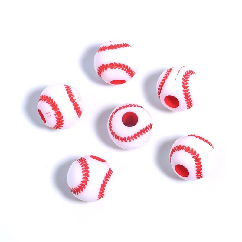 Akrilne perle za DIY narukvice – baseball, košarka, odbojka, ragbi, tenis, materijal za izradu nakita