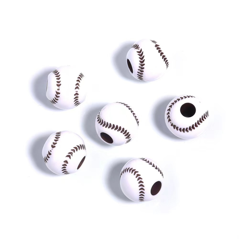 Akrilne perle za DIY narukvice – baseball, košarka, odbojka, ragbi, tenis, materijal za izradu nakita