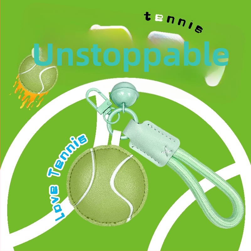 PU kožni privjesak za ključeve s pamukom – motivi košarke, nogometa i odbojke, privjesak za torbu, japansko-korejski stil