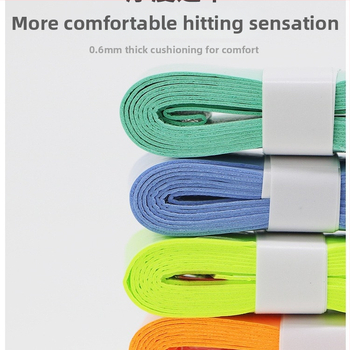 Pickleball grip lente, materiāls: zīda zieds, pretslīdība, sviedru uzsūkšana, lateksa rokturis