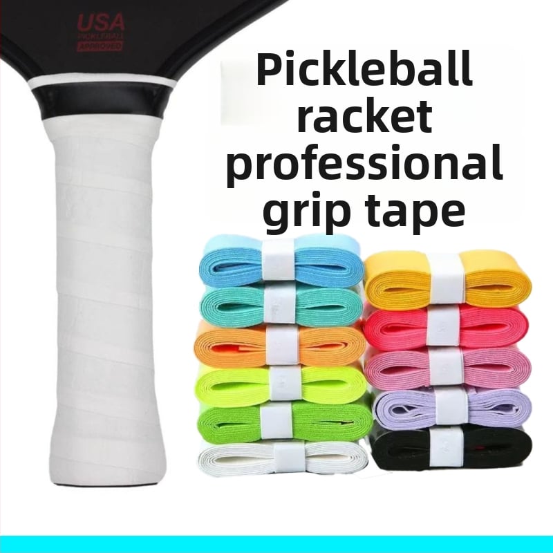 Pickleball grip lente, materiāls: zīda zieds, pretslīdība, sviedru uzsūkšana, lateksa rokturis