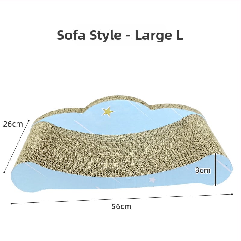 Πίνακας γρατσουνίσματος για γάτες, προστατευτικό καναπέ από κυματοειδές χαρτόνι, παιχνίδι γάτας για γατάκια, γλυκό στυλ