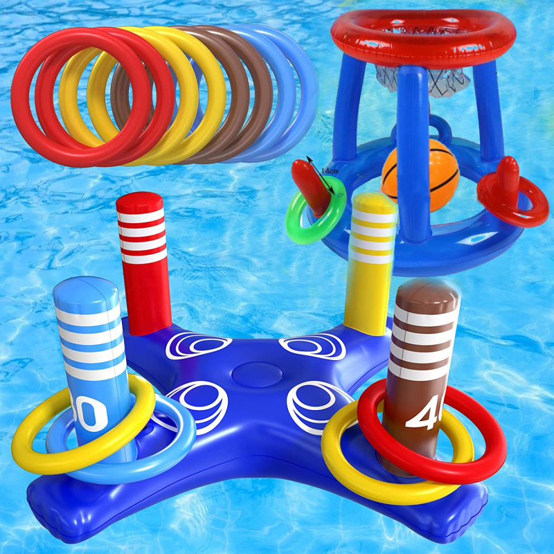 PVC pripučiamas žiedų metimo žaidimas vaikams 7–14 metų lauke