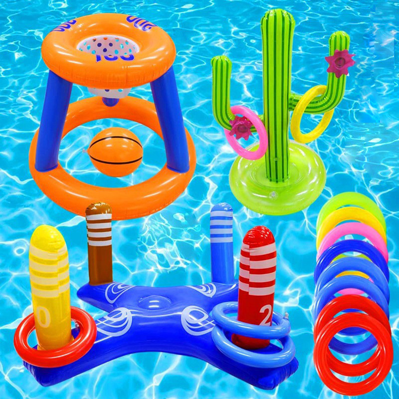 PVC pripučiamas žiedų metimo žaidimas vaikams 7–14 metų lauke