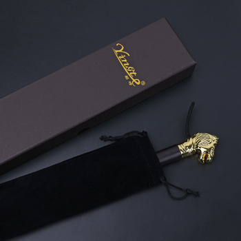 Prabangus medžio lydinio kulninis įrankis batims su liūto galva ir arklio galva, dvylikos Zodiako ženklų motyvas, 32 cm ilgio, modelis XB137, Yingte