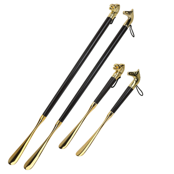 Prabangus medžio lydinio kulninis įrankis batims su liūto galva ir arklio galva, dvylikos Zodiako ženklų motyvas, 32 cm ilgio, modelis XB137, Yingte