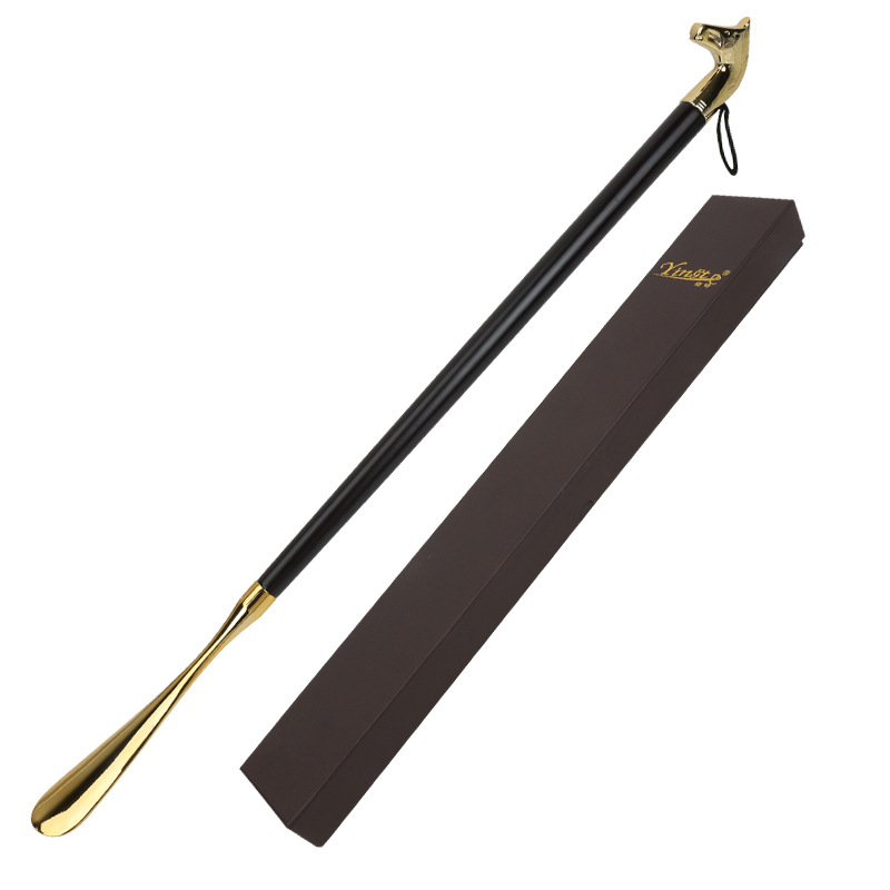 Prabangus medžio lydinio kulninis įrankis batims su liūto galva ir arklio galva, dvylikos Zodiako ženklų motyvas, 32 cm ilgio, modelis XB137, Yingte