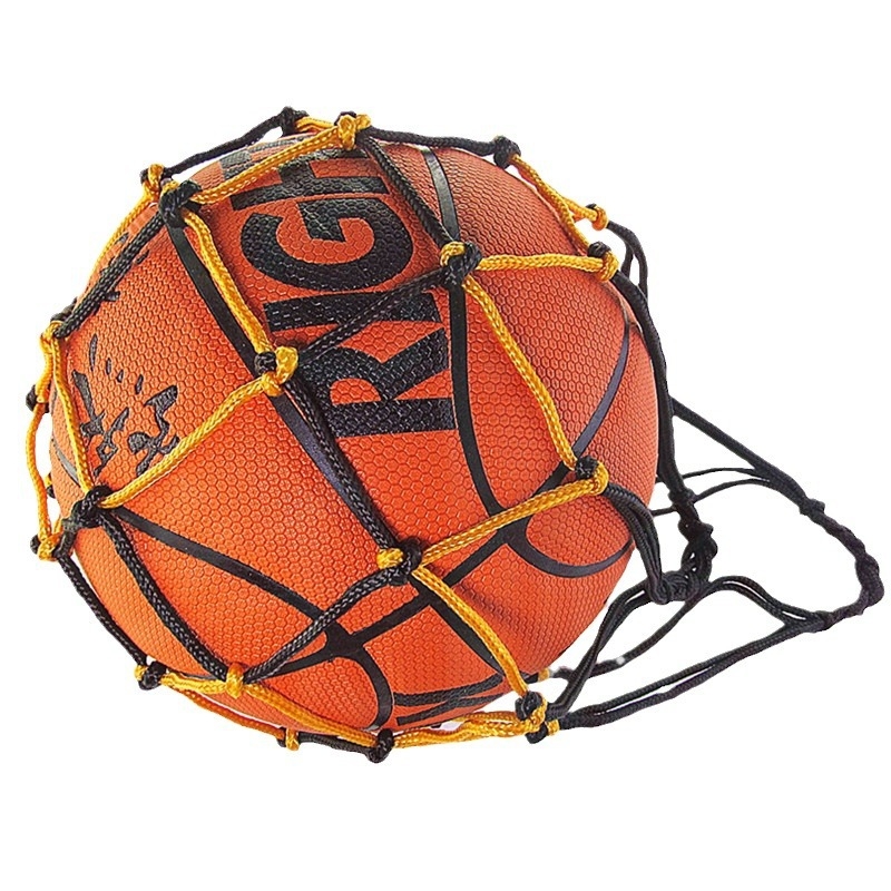 Tinklelio kamuolių krepšys krepšiniui, futbolui ir tinkliniam sportui; didelė talpa; medžiaga: poliesteris, polipropilonas; pritaikymas