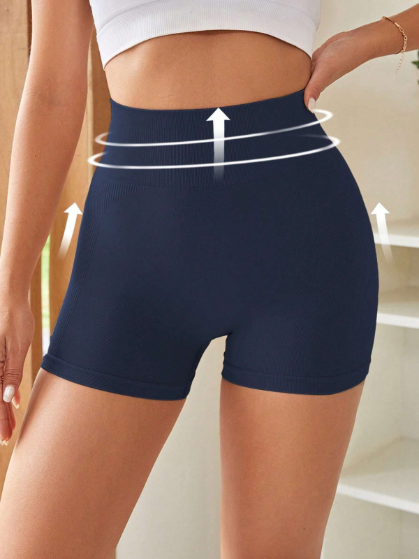 Женски спортни къси панталони за йога и пилатес, три четвърти дължина, влагоотвеждащи, нейлон спандекс 90/10