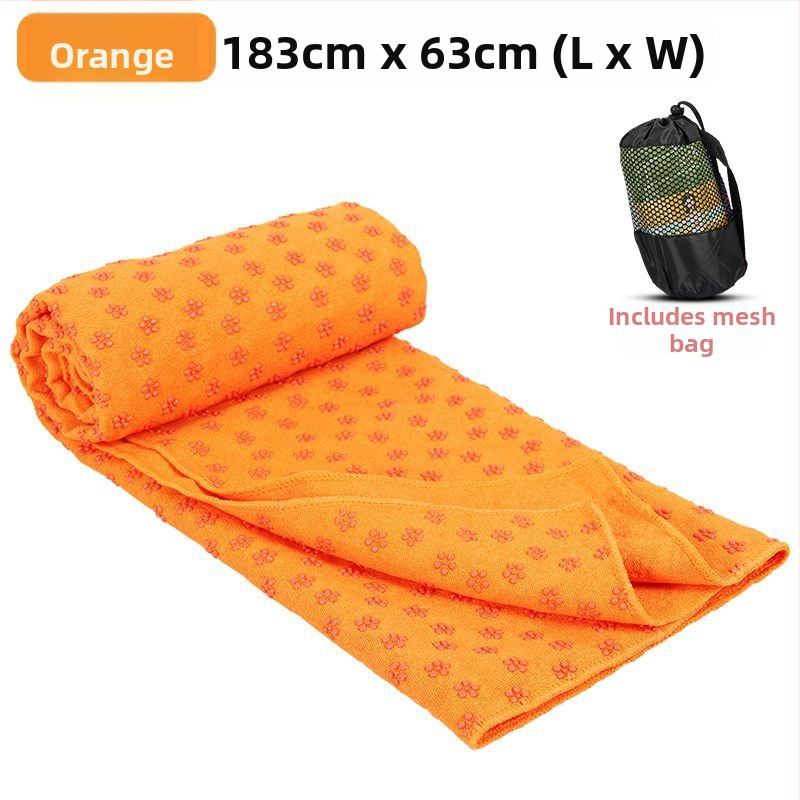 Jogas dvieli paklājs ar bieza pretslīdējošu slāni, paplašinātu sviedru uzsūkšanas virsmu un iekļauto pledu