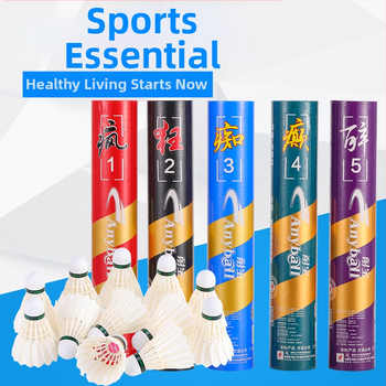 Badminton shuttlecock hane sulgedest ja nailonist, kolm astet vastupidav koolitränings jaoks