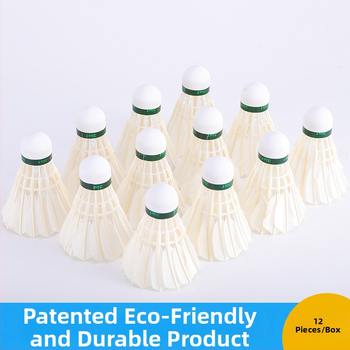 Badminton shuttlecock hane sulgedest ja nailonist, kolm astet vastupidav koolitränings jaoks