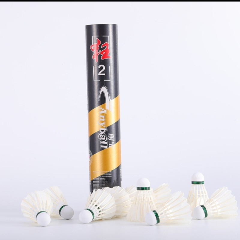 Badminton shuttlecock hane sulgedest ja nailonist, kolm astet vastupidav koolitränings jaoks