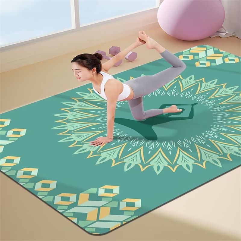 Joga paklājs ar triecienizolāciju un skaņas izolāciju, ceļgalu spilventiņš, 8 mm biezums, kompozītmateriāls