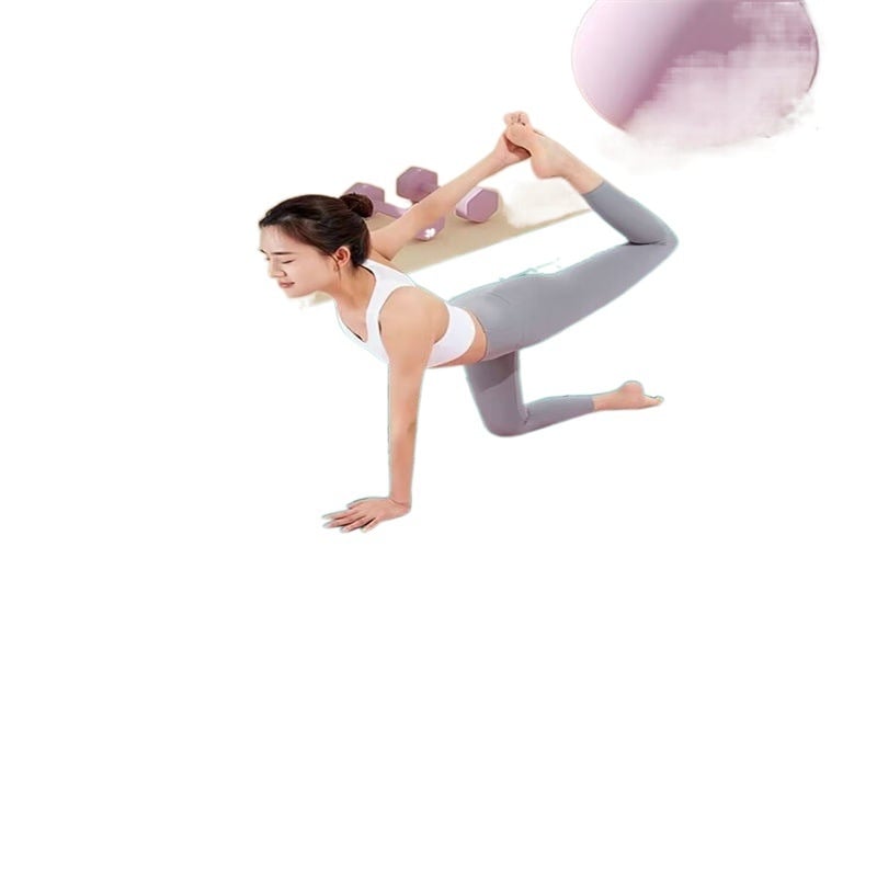 Joga paklājs ar triecienizolāciju un skaņas izolāciju, ceļgalu spilventiņš, 8 mm biezums, kompozītmateriāls