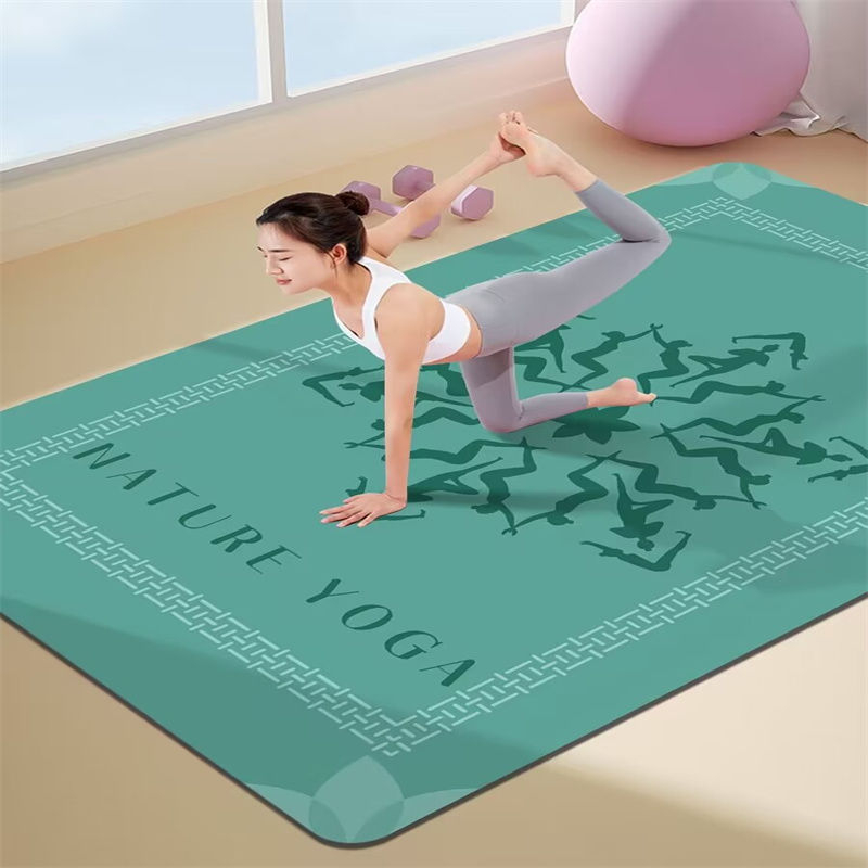 Joga paklājs ar triecienizolāciju un skaņas izolāciju, ceļgalu spilventiņš, 8 mm biezums, kompozītmateriāls