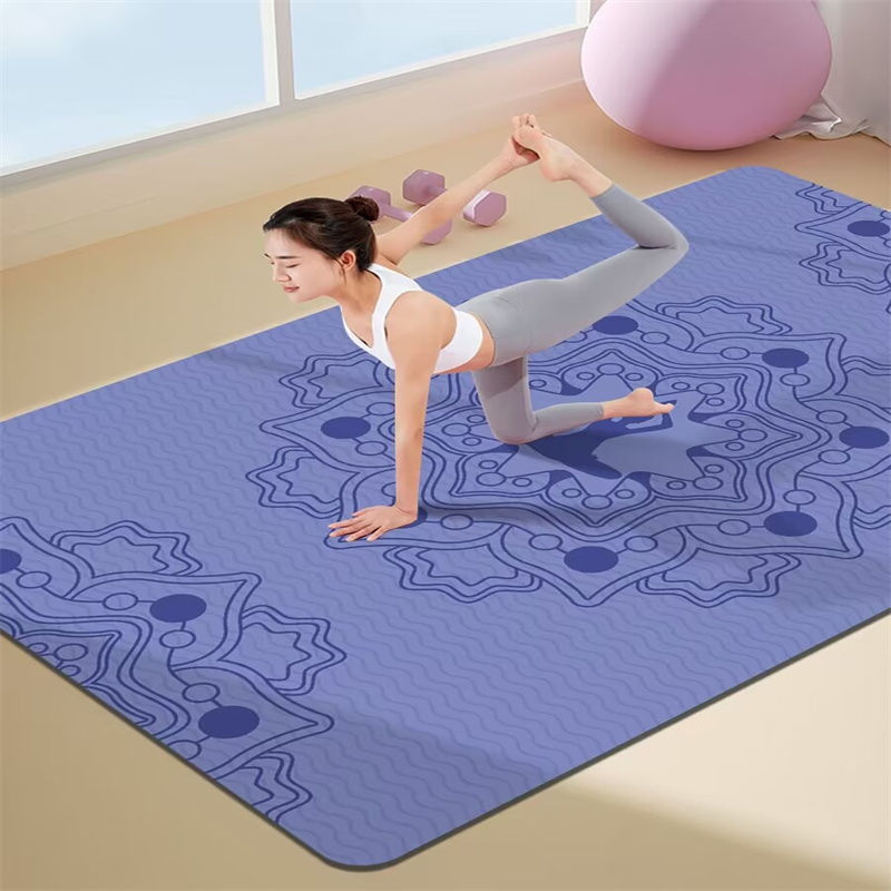 Joga paklājs ar triecienizolāciju un skaņas izolāciju, ceļgalu spilventiņš, 8 mm biezums, kompozītmateriāls