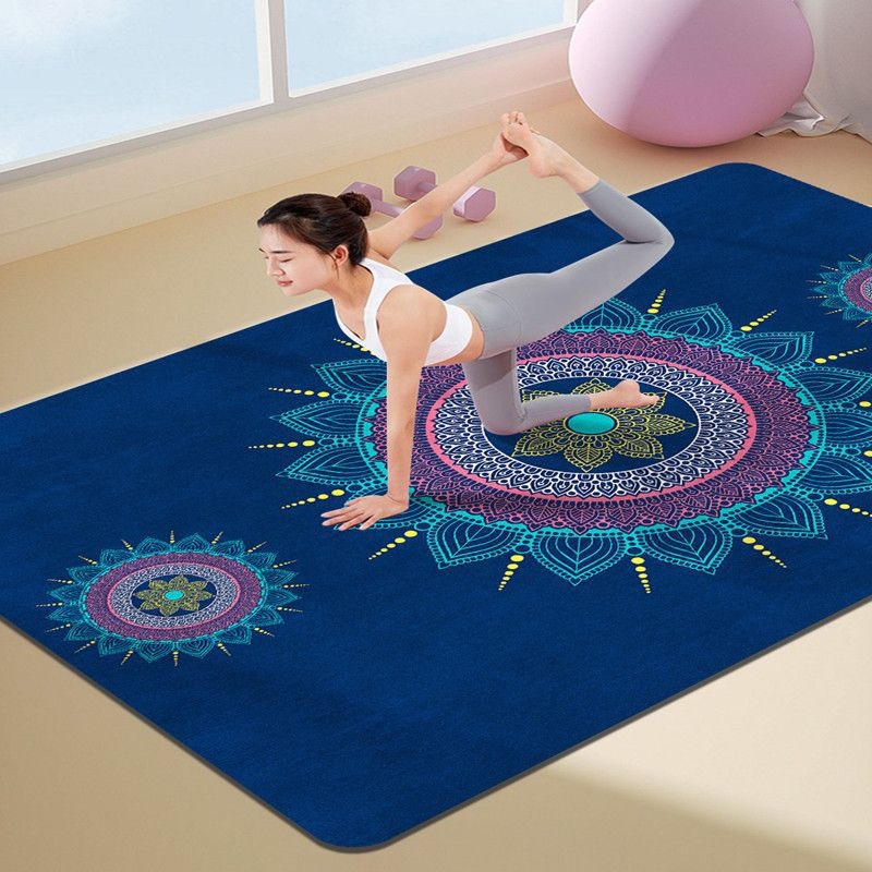 Joga paklājs ar triecienizolāciju un skaņas izolāciju, ceļgalu spilventiņš, 8 mm biezums, kompozītmateriāls