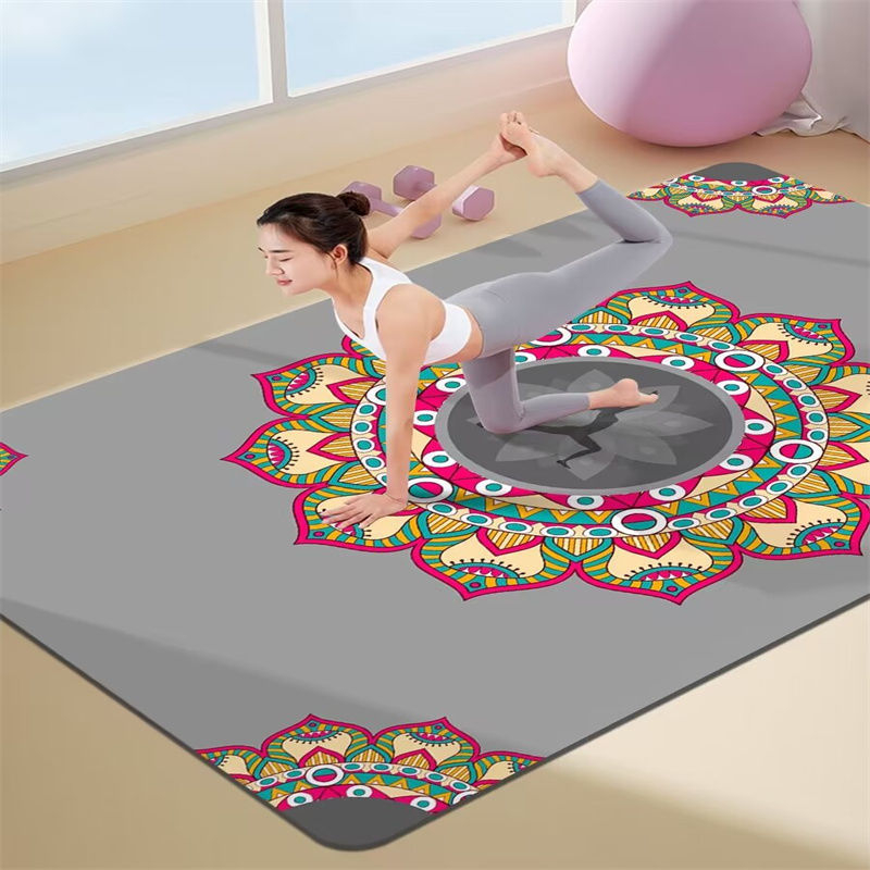 Joga paklājs ar triecienizolāciju un skaņas izolāciju, ceļgalu spilventiņš, 8 mm biezums, kompozītmateriāls