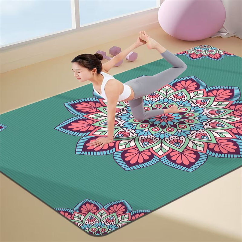 Joga paklājs ar triecienizolāciju un skaņas izolāciju, ceļgalu spilventiņš, 8 mm biezums, kompozītmateriāls