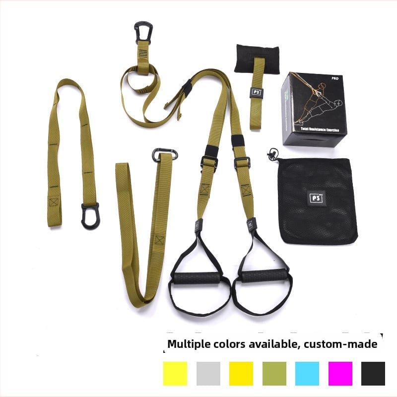 Fizinės pakabos treniruotės diržas su aukštos kokybės tinkleliu, traukimo virve, daugiafunkcinė treniravimo juosta vyrams ir moterims
