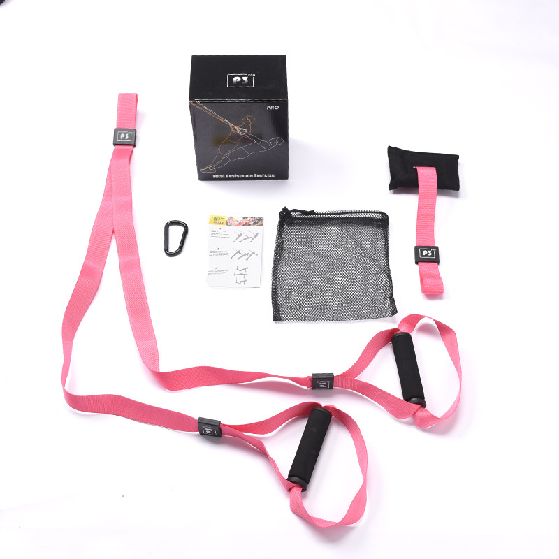 Fizinės pakabos treniruotės diržas su aukštos kokybės tinkleliu, traukimo virve, daugiafunkcinė treniravimo juosta vyrams ir moterims