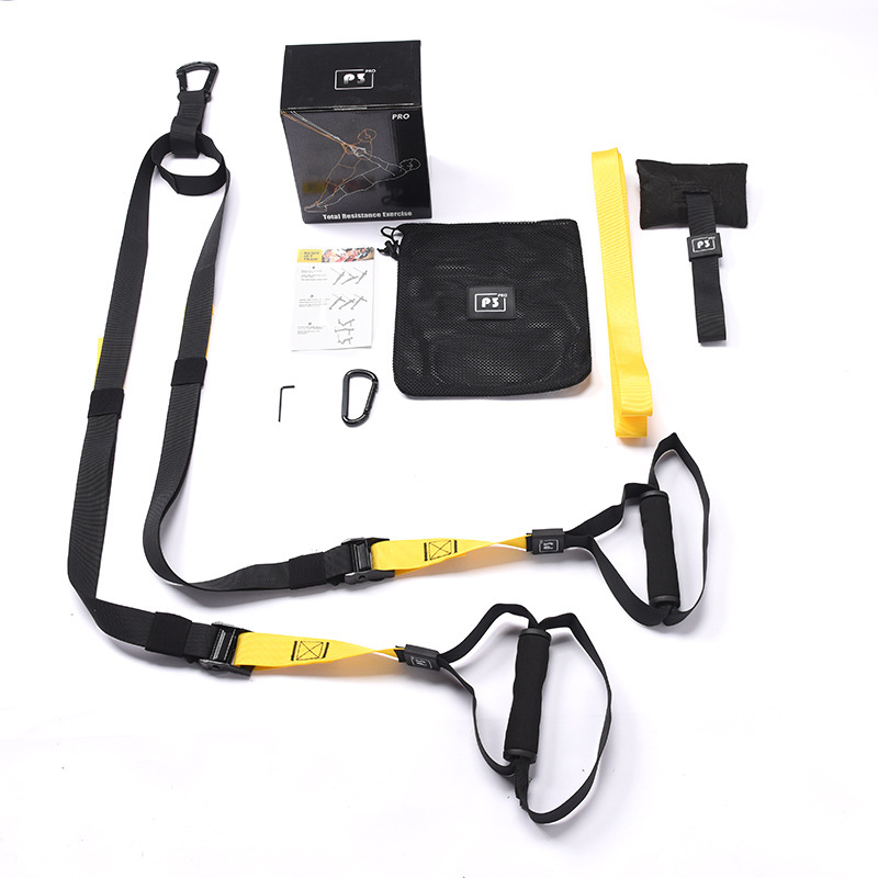 Fizinės pakabos treniruotės diržas su aukštos kokybės tinkleliu, traukimo virve, daugiafunkcinė treniravimo juosta vyrams ir moterims