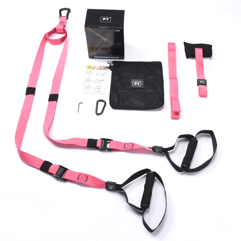 Fizinės pakabos treniruotės diržas su aukštos kokybės tinkleliu, traukimo virve, daugiafunkcinė treniravimo juosta vyrams ir moterims