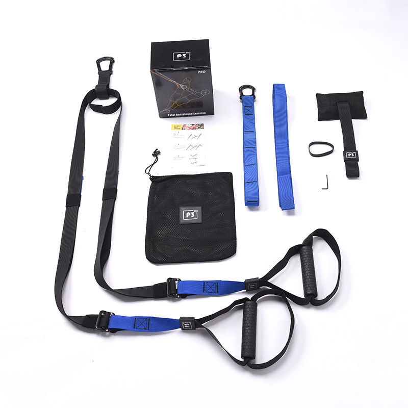 Fizinės pakabos treniruotės diržas su aukštos kokybės tinkleliu, traukimo virve, daugiafunkcinė treniravimo juosta vyrams ir moterims