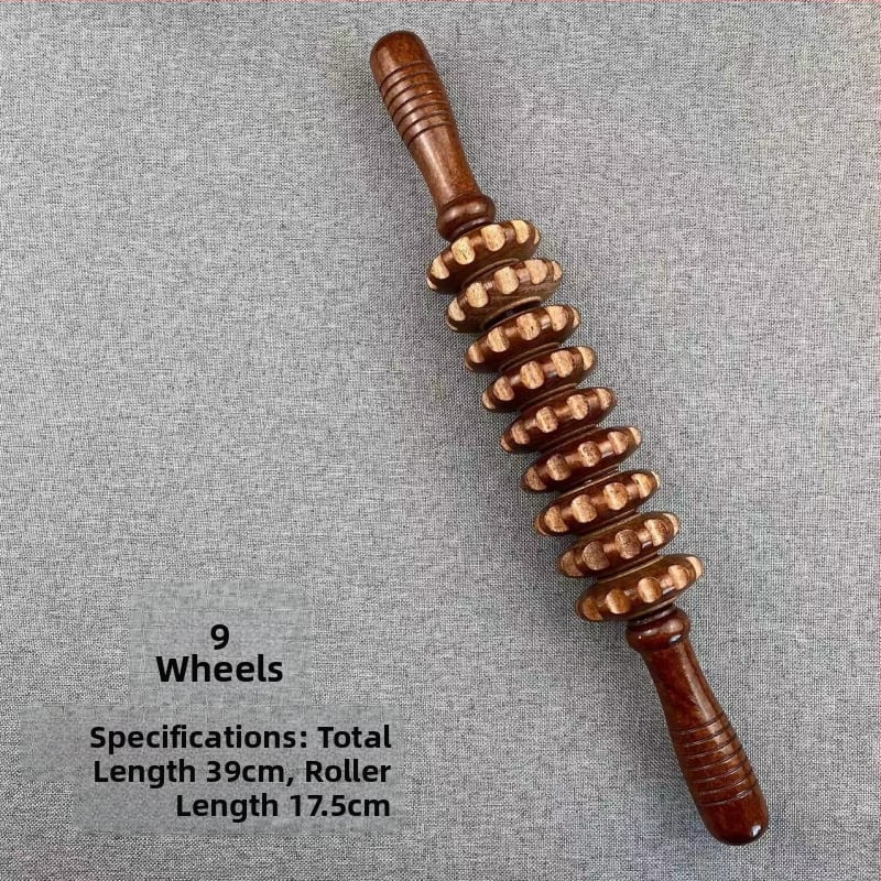 Medinis joga masažo volelis – visam kūnui, masažas juosmeniui, kaklui, nugarai, pečioms ir kojoms